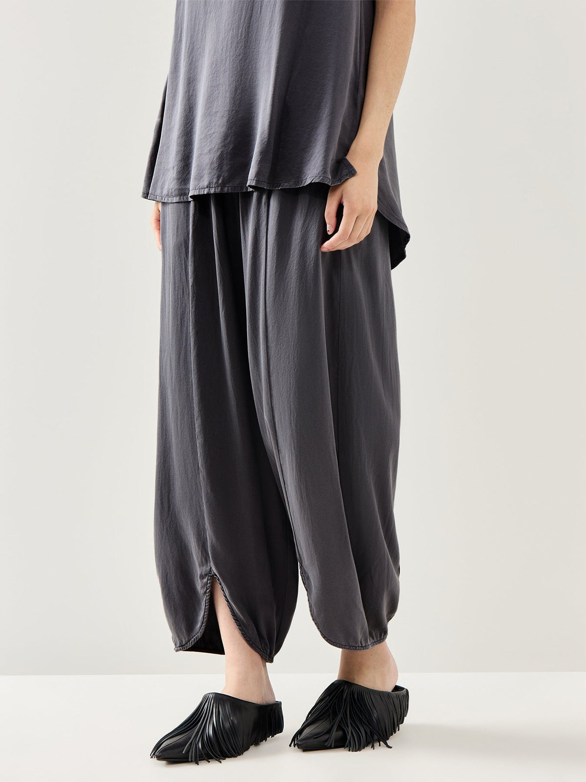 Silk Trouser Black