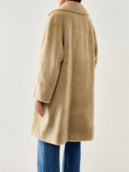 Rosalia Coat Double Breasted Maxi Olive