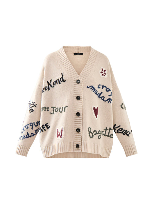 Belgio Button Down Graphic Cardi