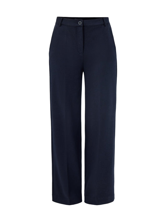 Zelota Straight Wide Leg Trouser Navy