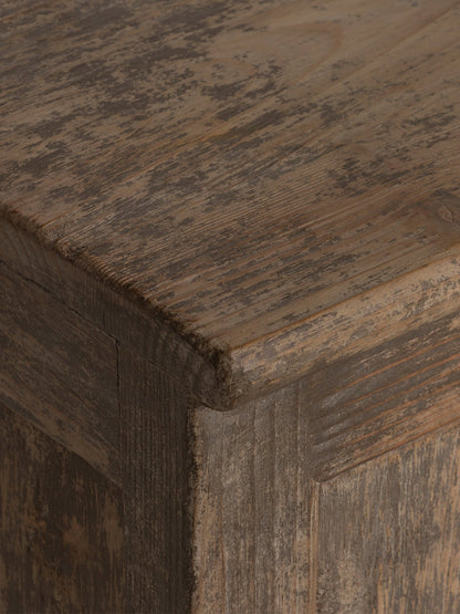 Quinta Brown Pine Wood 6 Door Cabinet