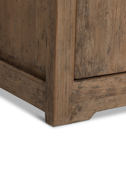 Quinta Brown Pine Wood 6 Door Cabinet