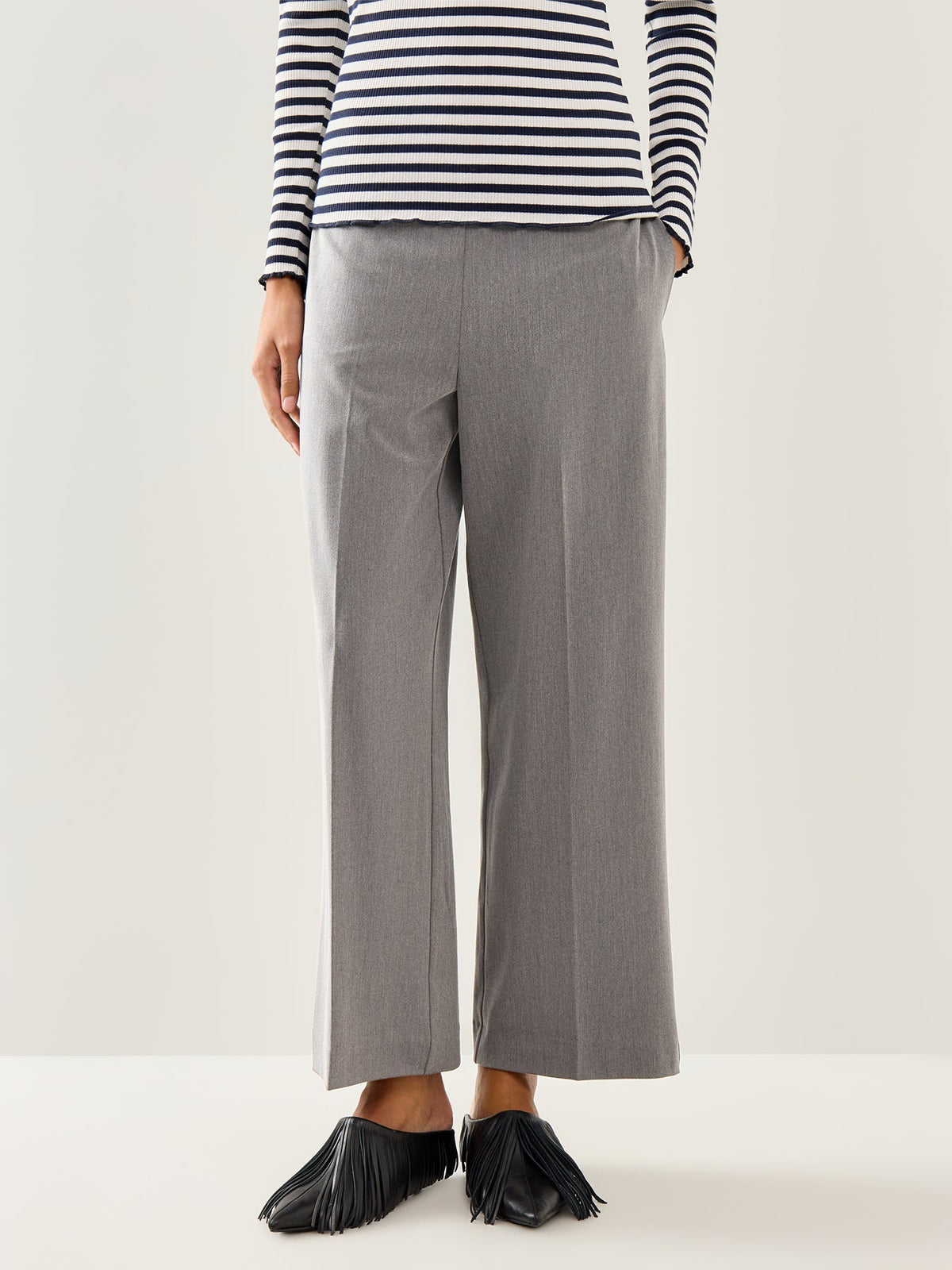 Emma Tara Wide Pant Black
