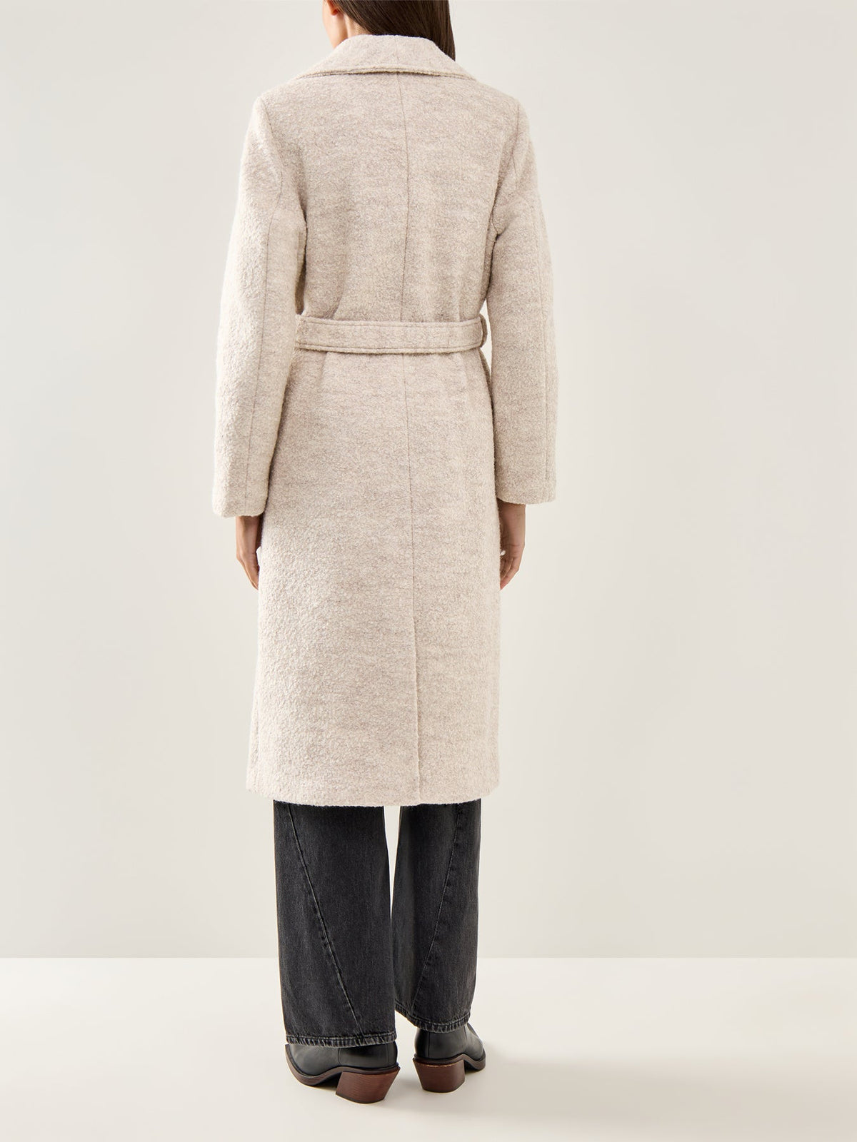 Rosa Boucle Coat Grey