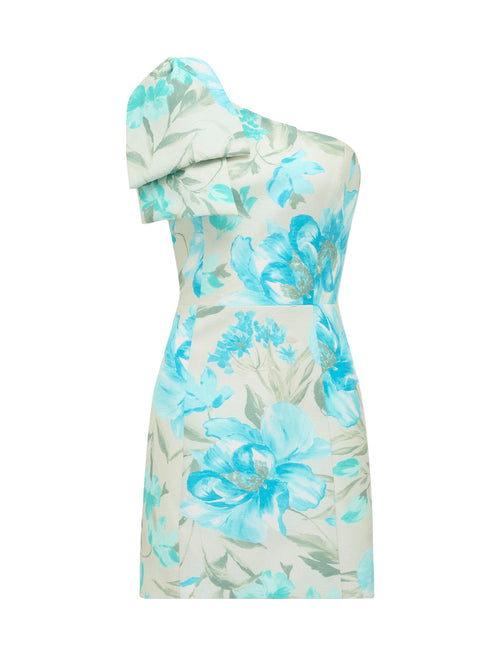 Darcy One Shoulder Bow Mini Dress