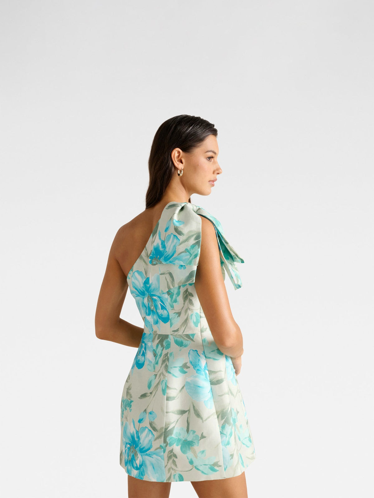Darcy One Shoulder Bow Mini Dress