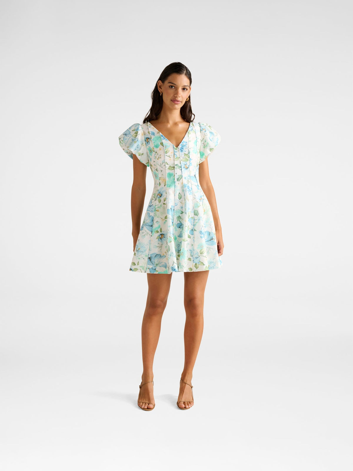 Camden Puff Sleeves Mini Dress