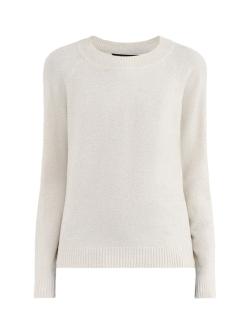 Doffy Recycled Polyester-Blend Blouse Cream