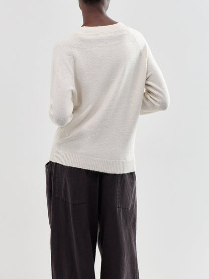 Doffy Recycled Polyester-Blend Blouse Cream