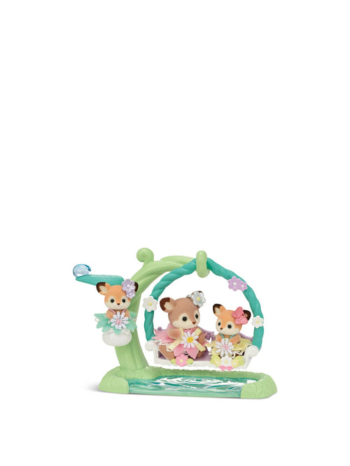 Deer Babies Floral Swing Set