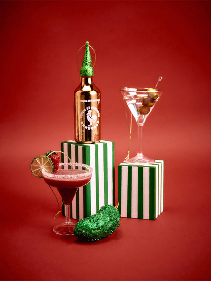 Dirty Martini Glass Christmas Hanging Decoration