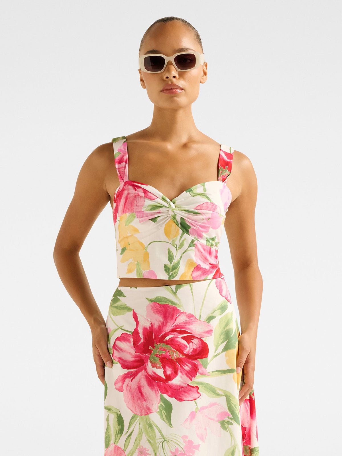 Talia Twist Front Bustier Top