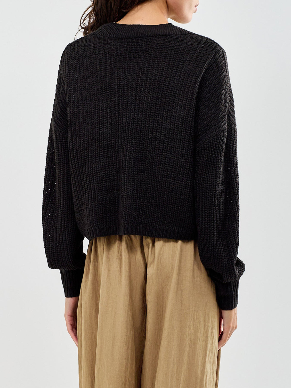 Carol Long Sleeve Cardigan Black