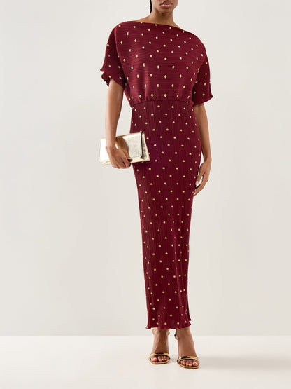 Tilly Midi Dress Red