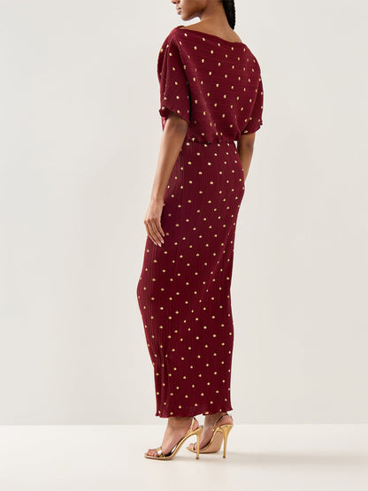 Tilly Midi Dress Red