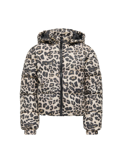 Only Short Puffer Jacket Silver Mink