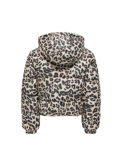 Only Short Puffer Jacket Silver Mink