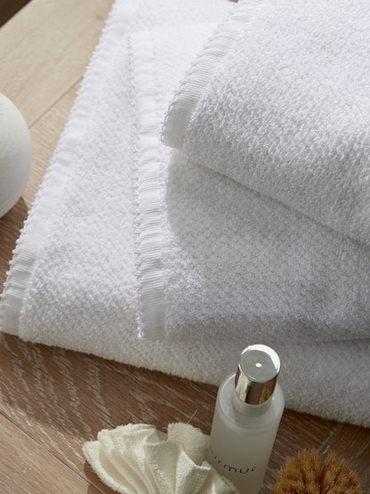 White Lune Sculpted Towel
