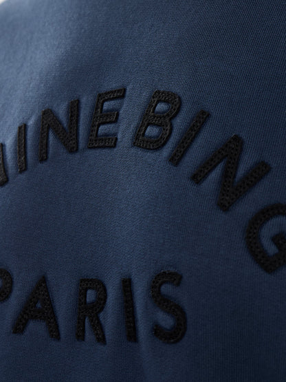 Jaci Sweatshirt Paris Cotton Dark Blue