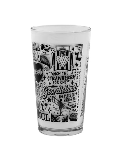 Lines Behind Beer Glass