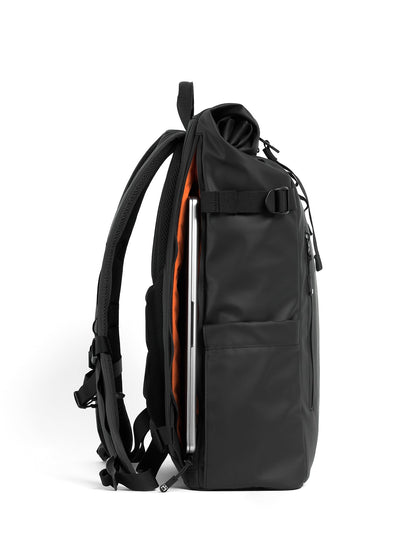 The Roll Top Backpack 20L Black
