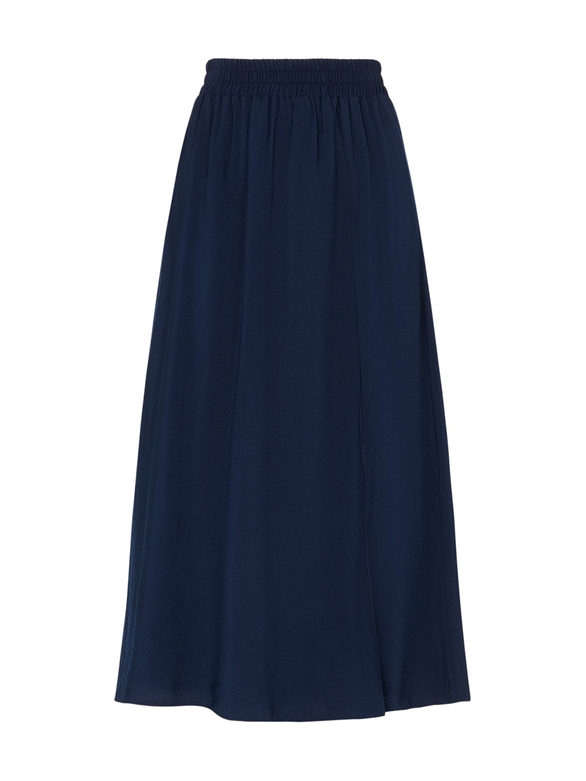 Navy Eva Elasticated Waist Skirt