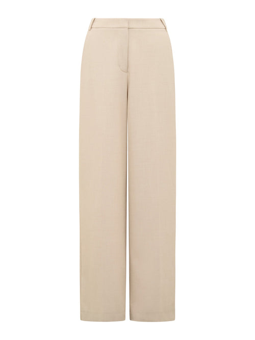 Lulu Wide Leg Pants Milk Marle Suit