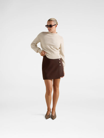 Jinny Button Detailed Wrap Skirt