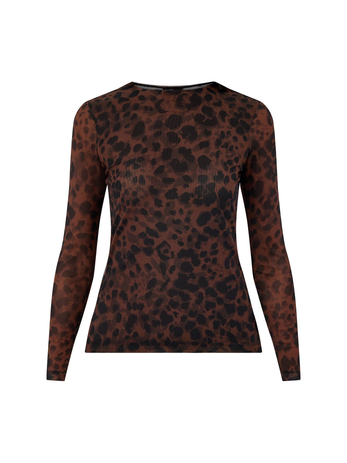 Mesh Spencer Top Brown
