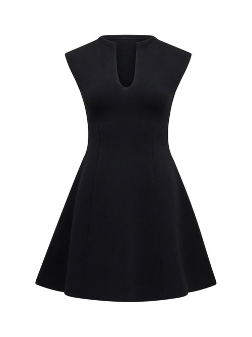 Katerina Crepe Knitted Mini Dress