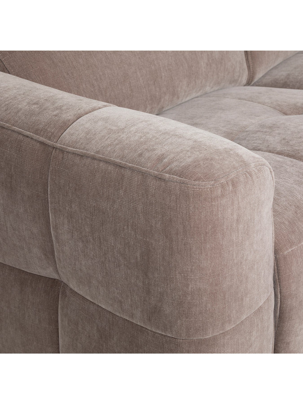 Rochester Neutral Fabric Left Hand Corner Sofa with Electric Recliner