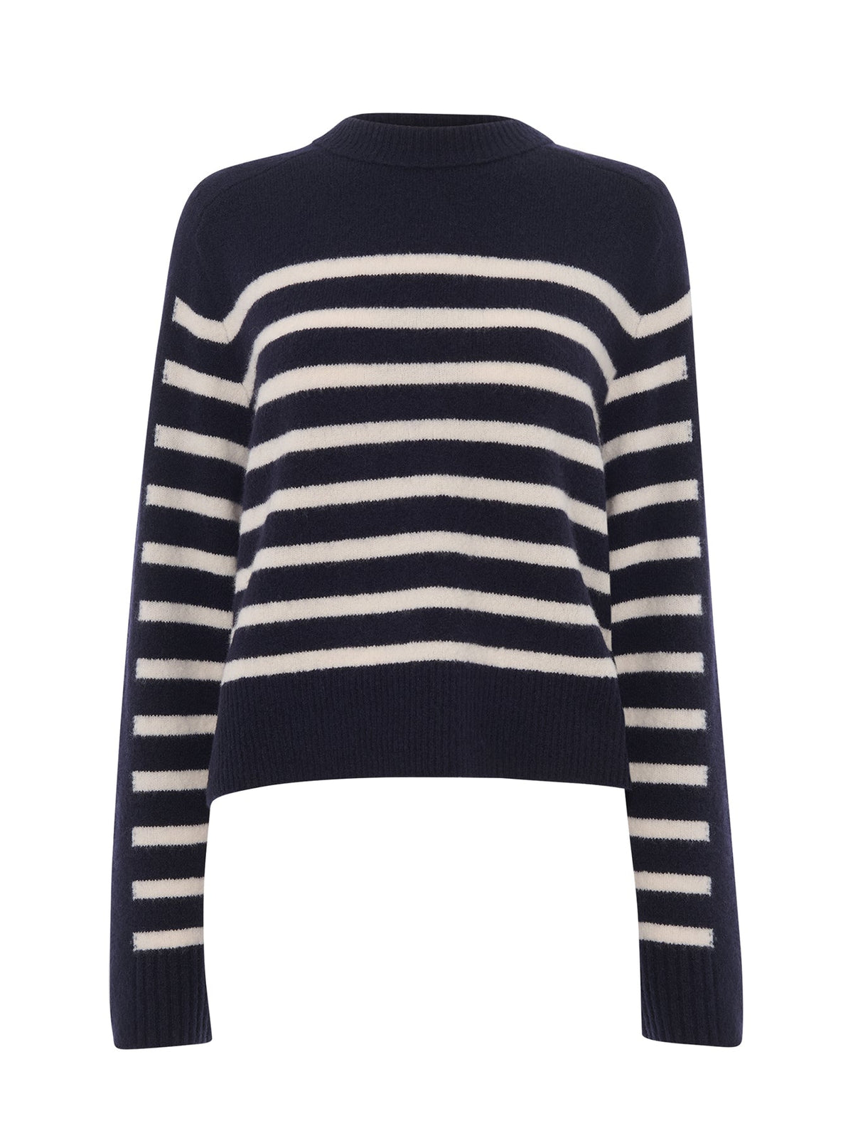Contrast Stripe Knit Blue