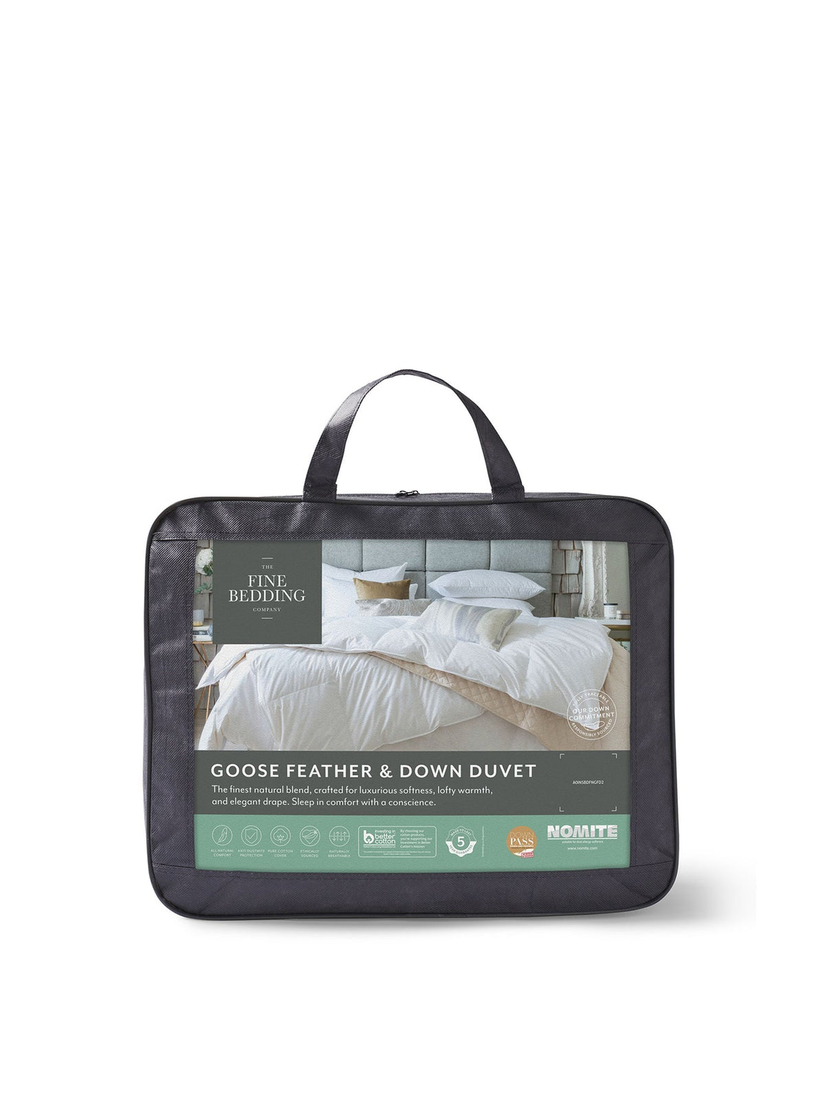 Goose Feather and Down Duvet 13.5 Tog White