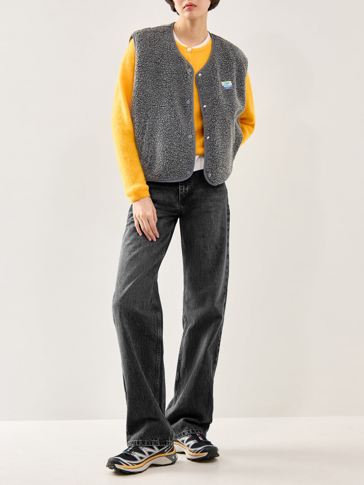 Hoktown Wool Gilet Charcoal