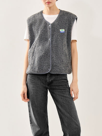 Hoktown Wool Gilet Charcoal