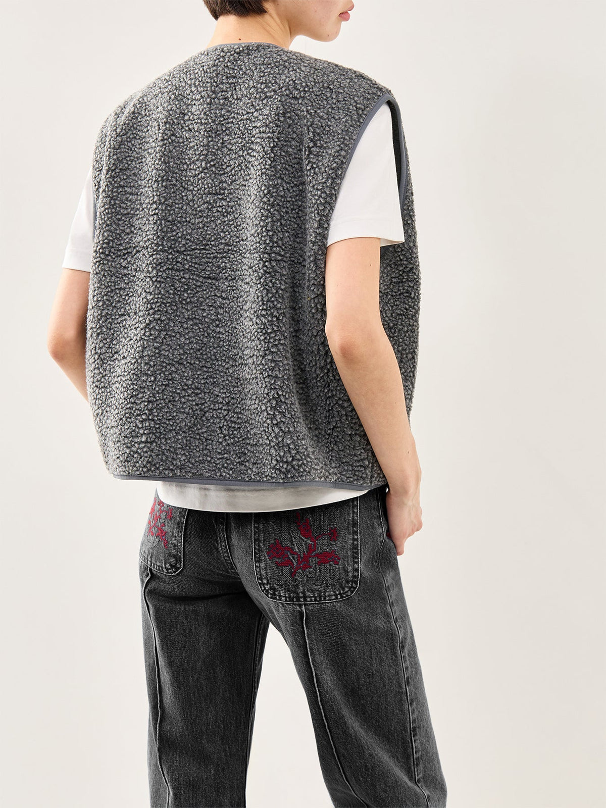 Hoktown Wool Gilet Charcoal