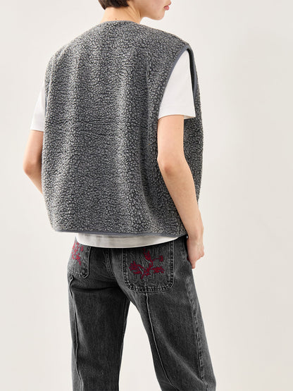 Hoktown Wool Gilet Charcoal