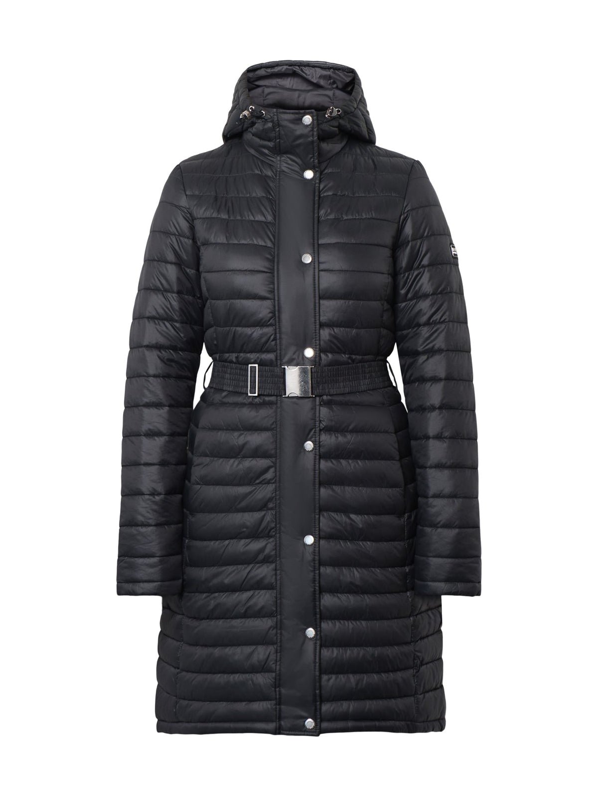 Longline Jada Puffer Jacket Black