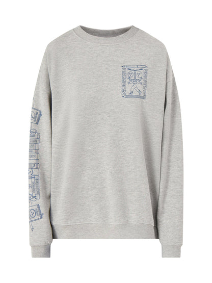 The Reader Sweatshirt Grey