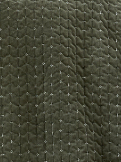 Attica Velvet Bedspread 240x260cm Green