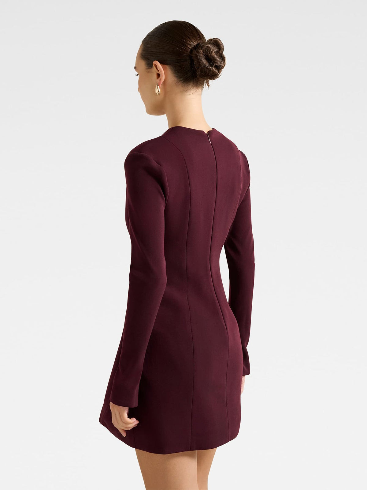 Ruby Structured Mini Dress Red