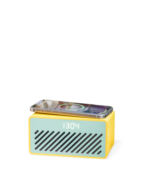 Rise Mix Wireless Charger and Bluetooth Speaker Yellow & Green