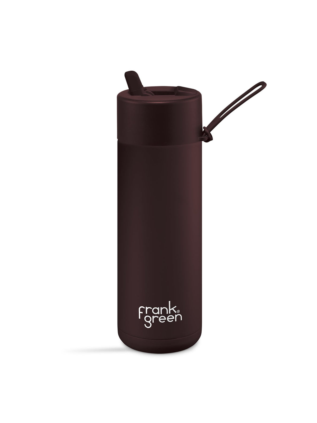 Ceramic reusable water bottle Chocolate brown