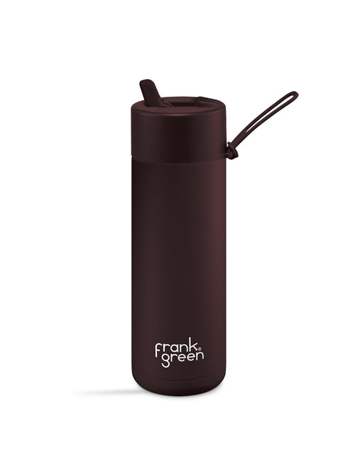 Ceramic reusable water bottle Chocolate brown