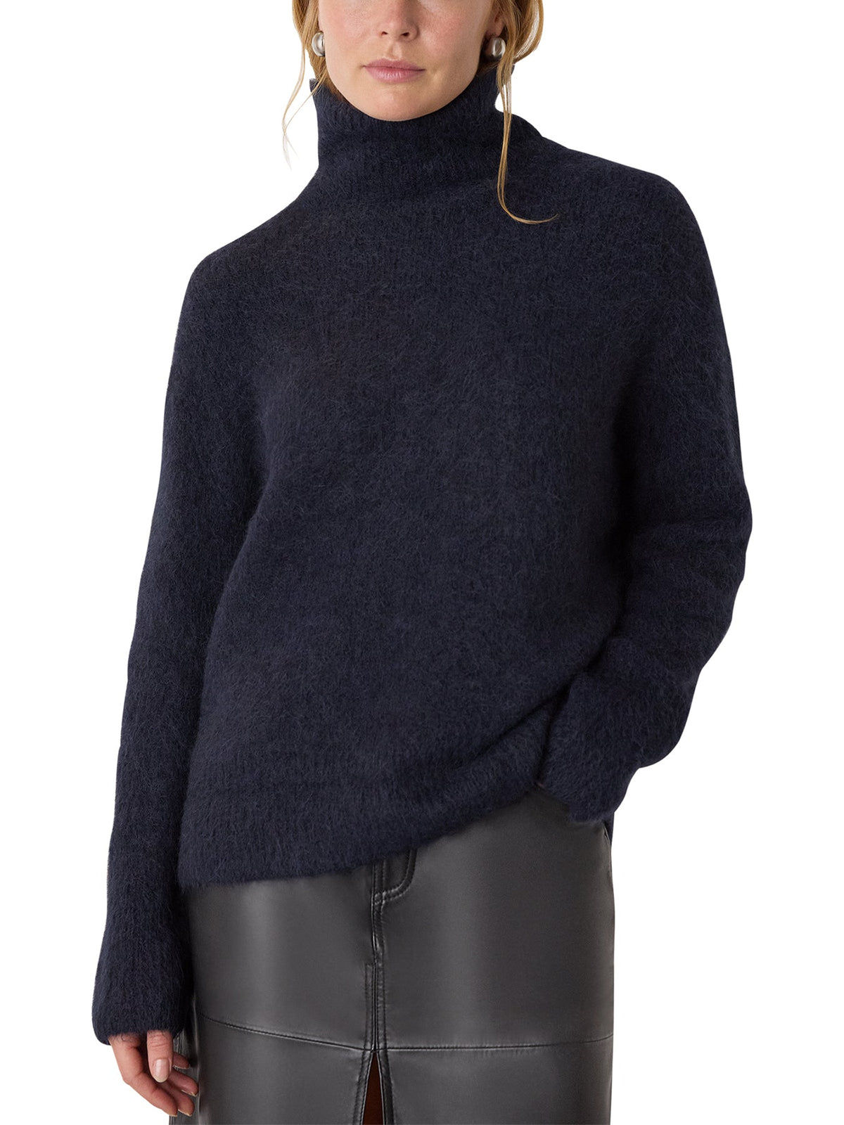 Alpaca Blend Funnel Knit