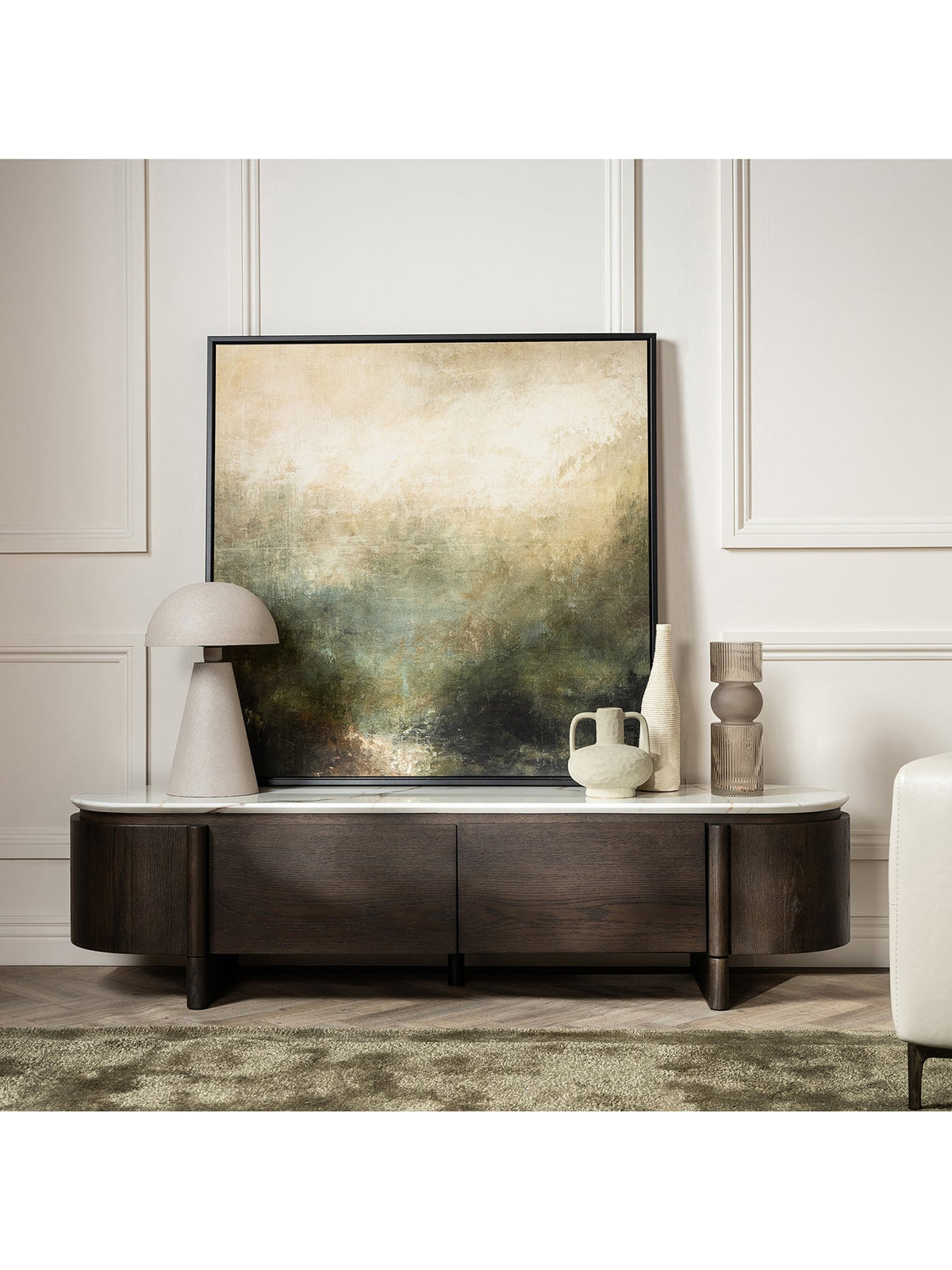 Nord Marble Effect TV Unit
