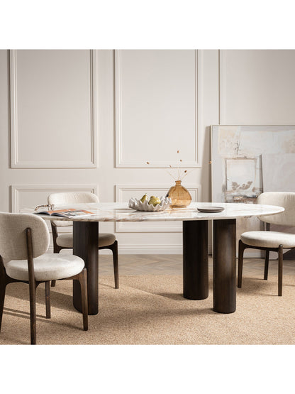 Nord Marble Effect Dining Table