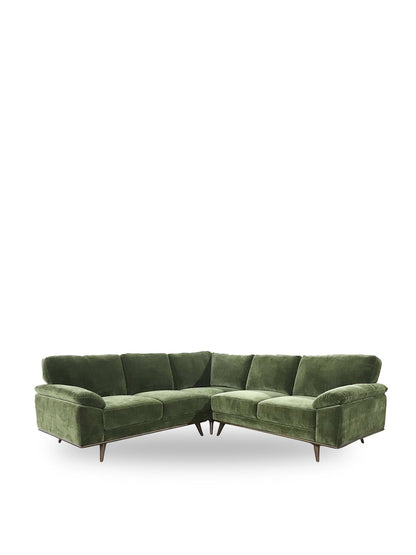 Bowes Green Fabric Corner Group 4 seater Sofa Green