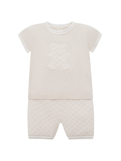 Baby Lennox Knitted Two-Piece Set Cream