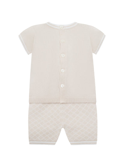 Baby Lennox Knitted Two-Piece Set Cream